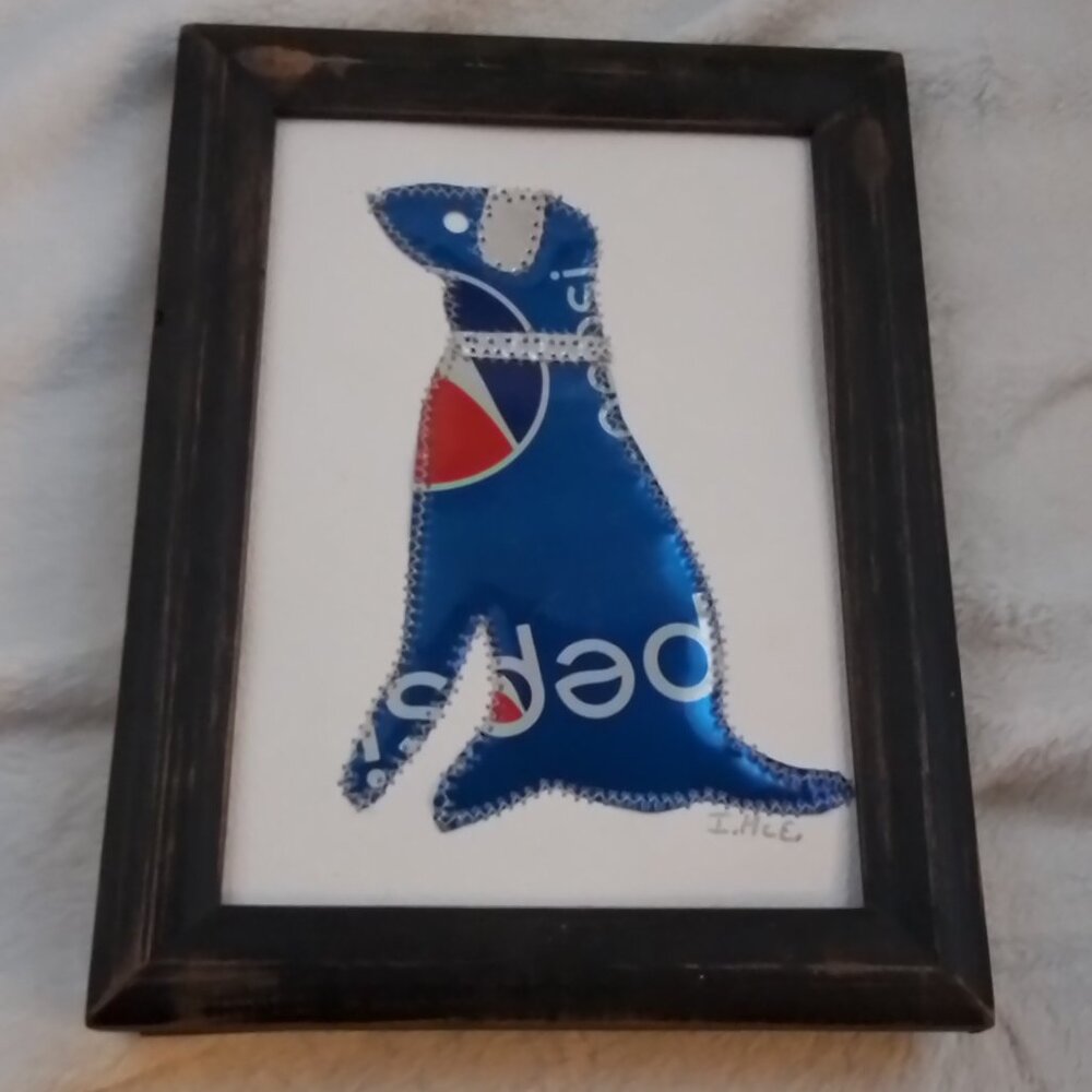 Handmade Pepsi can Labrador